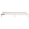vidaXL Bed Frame White 90 x 200 cm Solid Pine Wood