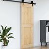 vidaXL Door NARVIK Natural 80 x 210 cm Solid Pine Wood