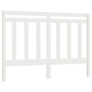 vidaXL Bed Headboard White 141x4x100 cm Solid Wood Pine