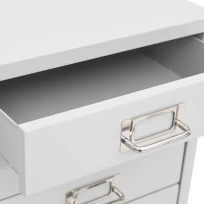 vidaXL Office Cabinet Grey 28x35x35 cm Metal