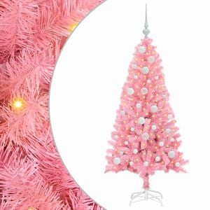 vidaXL Christmas Tree Pink 120 cm PVC
