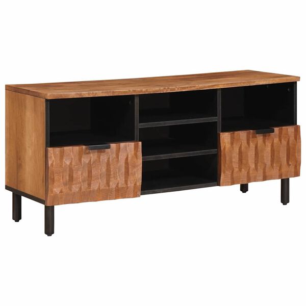 vidaXL TV Cabinet with Drawer Acacia Brown Finish 100 x 33 x 46 cm