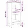 vidaXL Book Cabinet Sonoma 40 x 30 x 86.5 cm Engineered Wood