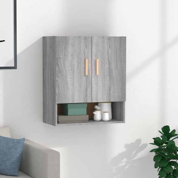 vidaXL Wall Cabinet Grey Sonoma 60x31x70 cm Engineered Wood
