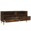 vidaXL TV Cabinet Smoked Oak 100x34.5x44.5 cm Engineered Wood