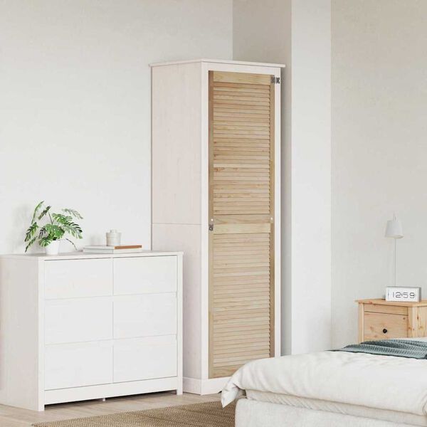 vidaXL Cabinet Door Natural 201 x 2.1 x 59.5 cm Solid Pine Wood