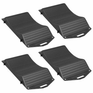 vidaXL Tyre Savers 4 pcs Black 44 x 20 x 4 cm PP