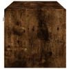vidaXL Wall Cabinet with Glass Doors Smoked Oak 102x37x35 cm