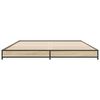 vidaXL Bed Frame without Mattress Sonoma Oak 120x200 cm