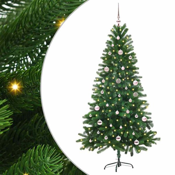 vidaXL Christmas Tree with 150 LEDs with Stand Green 150 cm PE