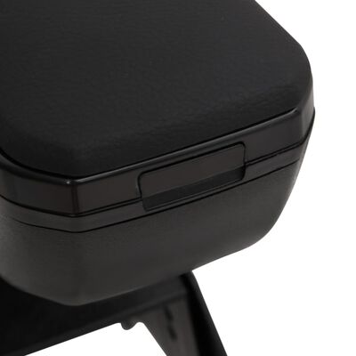 vidaXL Car Armrest Universal Black 13x33x(33-53) cm ABS