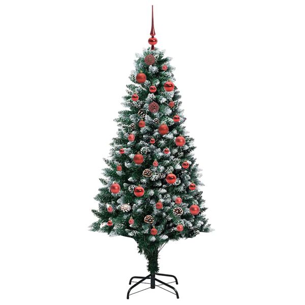 vidaXL Artificial Christmas Tree with 150 LEDs with Stand Green 150 cm