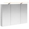vidaXL Bathroom Mirror Cabinet Grey Sonoma 100 x 14.5 x 70 cm