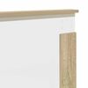 vidaXL Bed Frame with Headboard Sonoma 140 x 200 cm Engineered wood