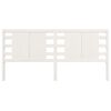 vidaXL Headboard White 156x4x100 cm Solid Wood Pine