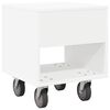 vidaXL Bedside Table White 40.5 x 40 x 48 cm Engineered Wood