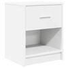 vidaXL Bedside Cabinet with Drawer White 40x34x50 cm