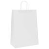 vidaXL Paper Bags 50 pcs with Handles White 32x17x44 cm