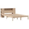vidaXL Bookcase Bed without Mattress 135x190 cm Double Solid Wood Pine
