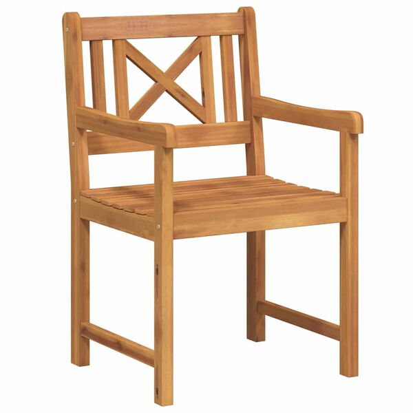 vidaXL Garden Chair 2 pcs 56 x 56 x 90 cm Solid Acacia Wood