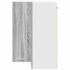 vidaXL Hanging Cabinet Grey Sonoma and White 57 x 57 x 80 cm