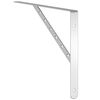 vidaXL Shelf Brackets 4 pcs 40x2.5x25 cm Silver Stainless Steel