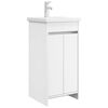vidaXL Bathroom Vanity with Sink White 42 x 40 x 84.5 cm