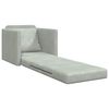vidaXL Sofa Bed Light Grey 74 x 77 x 81 cm Velvet