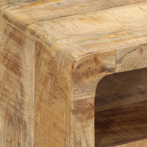 vidaXL TV Cabinet 105x46x32 cm Solid Wood Rough Mango