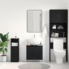 vidaXL Bathroom Sink Cabinet Black Oak 58 x 33 x 60 cm Engineered Wood