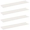 vidaXL Floating Shelf 4 pcs White 100 x 18 x 2.5 cm Steel