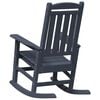 vidaXL Garden Rocking Chair Navy Blue 92 x 70 x 108cm HDPE