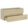 vidaXL Sink Cabinet Sonoma Oak 100x38.5x45 cm Engineered Wood
