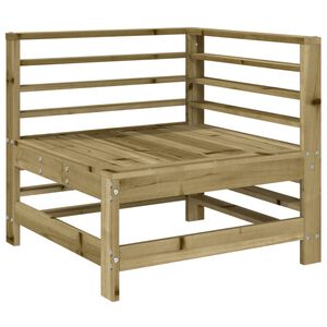 vidaXL Garden Corner Sofa Impregnated Wood Pine