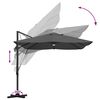 vidaXL Umbrella Anthracite 351 x 250 x 253 cm Polyester and Aluminium
