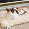 HuggleHounds Fleece Pet Mat M Wool White