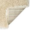 vidaXL High Pile Shaggy Rug Beige 140x200 cm 50 mm