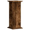 vidaXL Plant Stand Smoked Oak 33x33x80 cm Engineered Wood