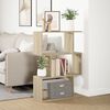vidaXL Room Divider Bookcase 3-Tier Sonoma Oak 70x24x97 cm Engineered Wood
