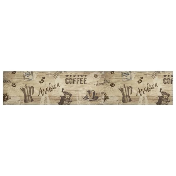 vidaXL Kitchen Rug Washable Coffee Brown 60x300 cm Velvet