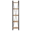 vidaXL 5-Tier Bookcase 39x30x180 cm Solid Mango Wood