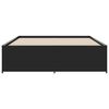 vidaXL Bed Frame without Mattress Black 150x200 cm King Size
