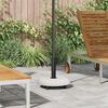 vidaXL Parasol Base White and Black 45 x 45 x 40 cm Concrete and Metal