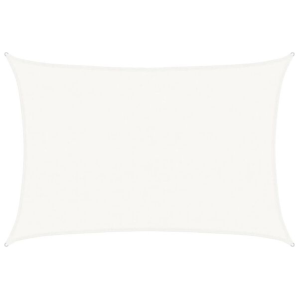 vidaXL Sunshade Sail 160 g/m&sup2; White 4x5 m HDPE