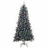 vidaXL Artificial Christmas Tree with 300 LEDs with Stand Green 240 cm