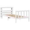 vidaXL Bed Frame without Mattress White 90x200 cm Solid Wood Pine