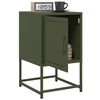 vidaXL Bedside Cabinets 2 pcs Olive Green 36x39x60.5 cm Steel