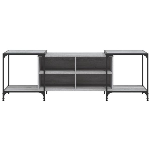 vidaXL TV Cabinet Grey Sonoma 153x37x50 cm Engineered Wood
