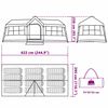 vidaXL Family Tent with Roof Blue and Grey 622 x 295 x 238 cm