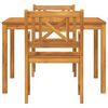 vidaXL Garden Dining Set 3 pcs Brown Solid Acacia wood